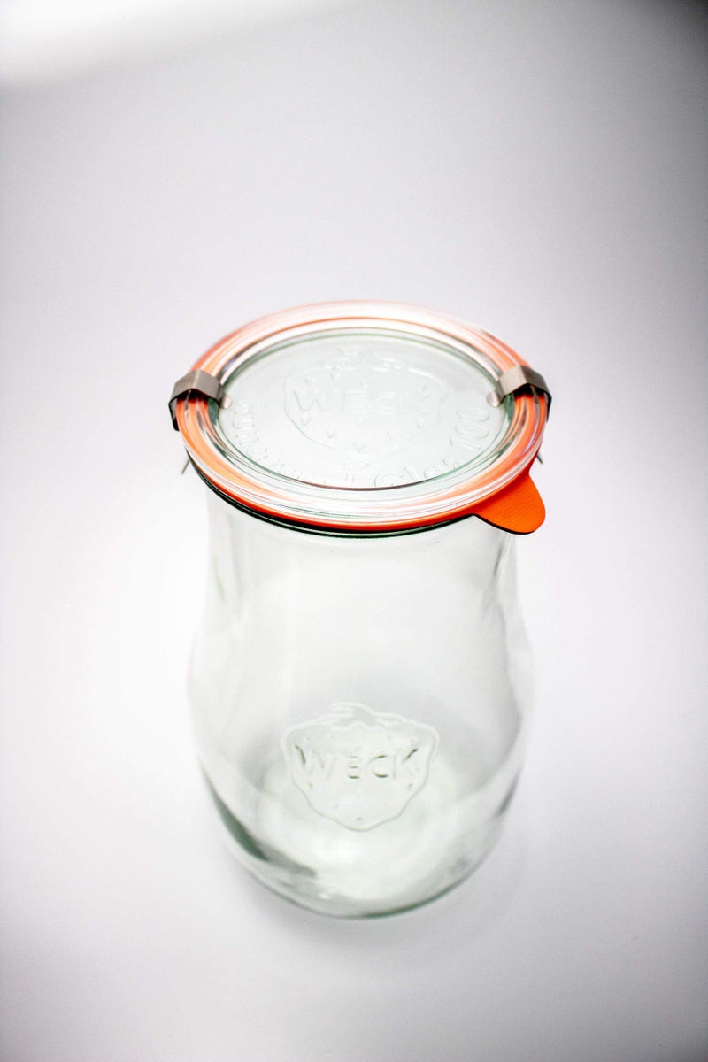 Dycica Weck Tulip Jars 2.5 Liter - Glass Jars for Sourdough Starter, Canning, and Storage with Wide Mouth and Glass Lid (1 Jar) - Image 3